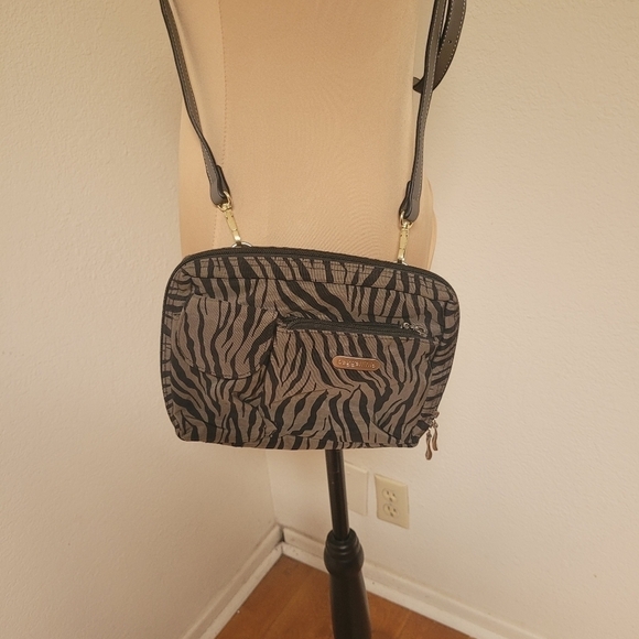 Baggallini Zebra Print Crossbody/Belt Bag - Picture 1 of 5